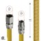 Flextron Gas Line Hose 5/8'' O.D.x30'' Len 3/4" FIPxMIP Fittings Yellow Coated Stainless Steel Flexible FTGC-YC12-30P - alternate 4